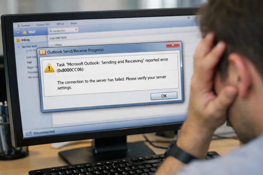 Sửa lỗi gửi/nhận 0x800CCC0E Outlook 2010 – Nguyên nhân và cách khắc phục hiệu quả 5
