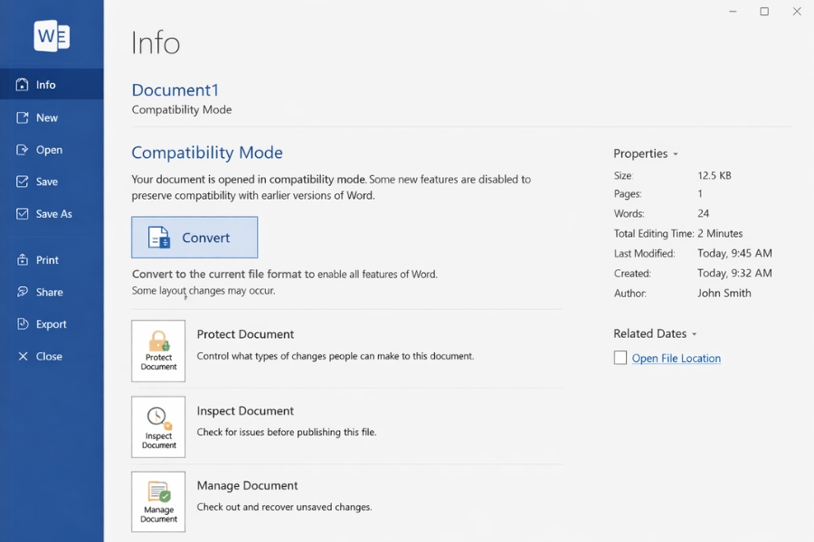 Cách Chuyển DOCXLSPPT Sang DOCXXLSXPPTX Trong Office 2016