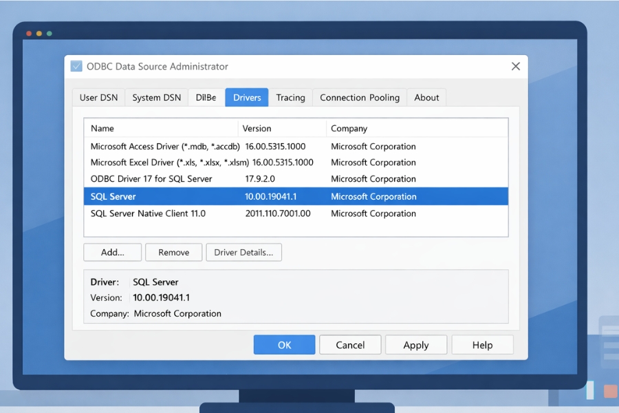 Cách Kết Nối ODBC Với SQL Server Access 2010