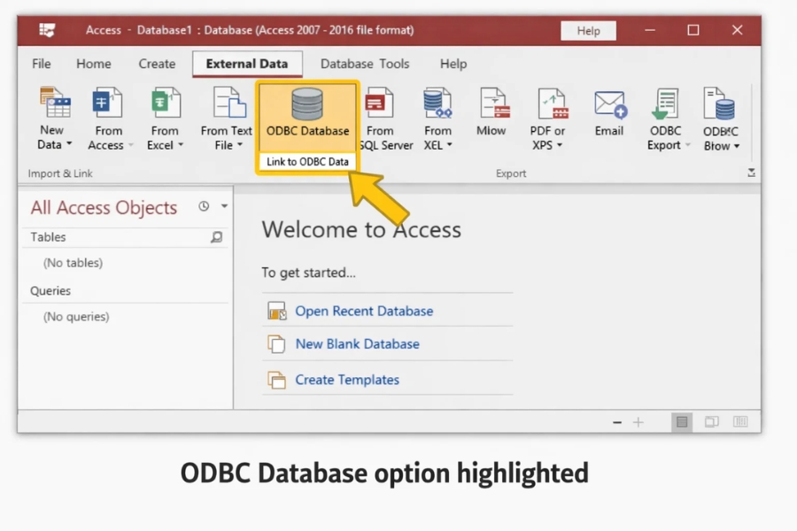 Cách Kết Nối ODBC Với SQL Server Trong Access 2016 (Hướng Dẫn Chi Tiết Từng Bước) 7