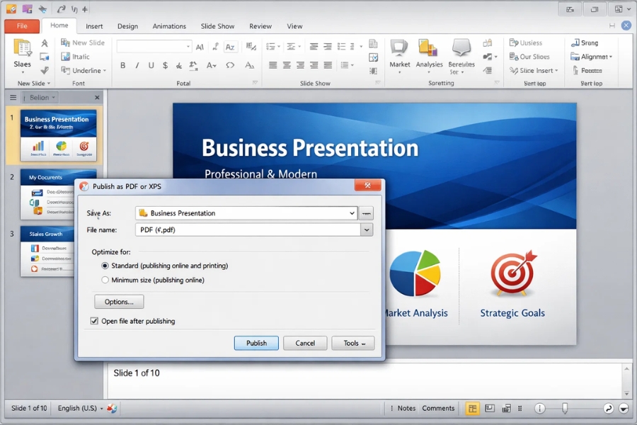 Cách Lưu File Office 2010 Thành PDF Đơn Giản, Nhanh Chóng Cho Người Mới 3