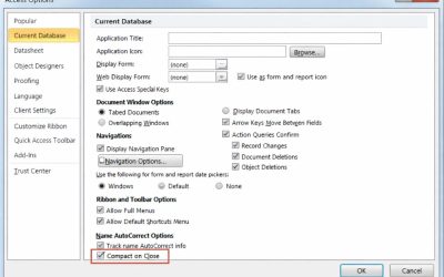 Cách Thực Hiện Compact and Repair Trong Access 2010