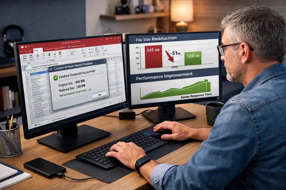 Cách Thực Hiện Compact and Repair Trong Access 2010 4