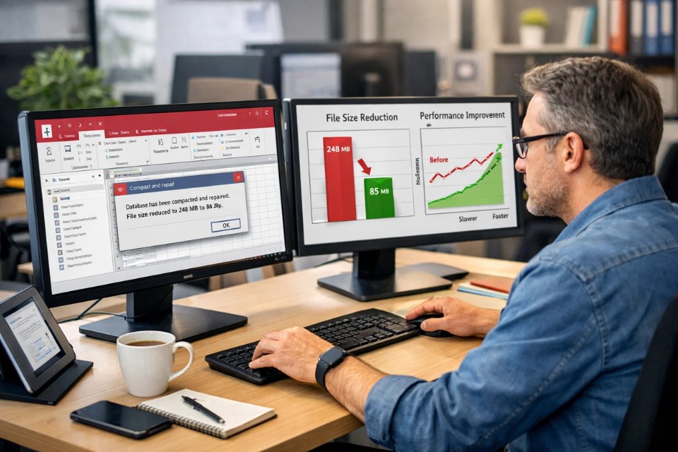 Cách Thực Hiện Compact and Repair Trong Access 2016 4