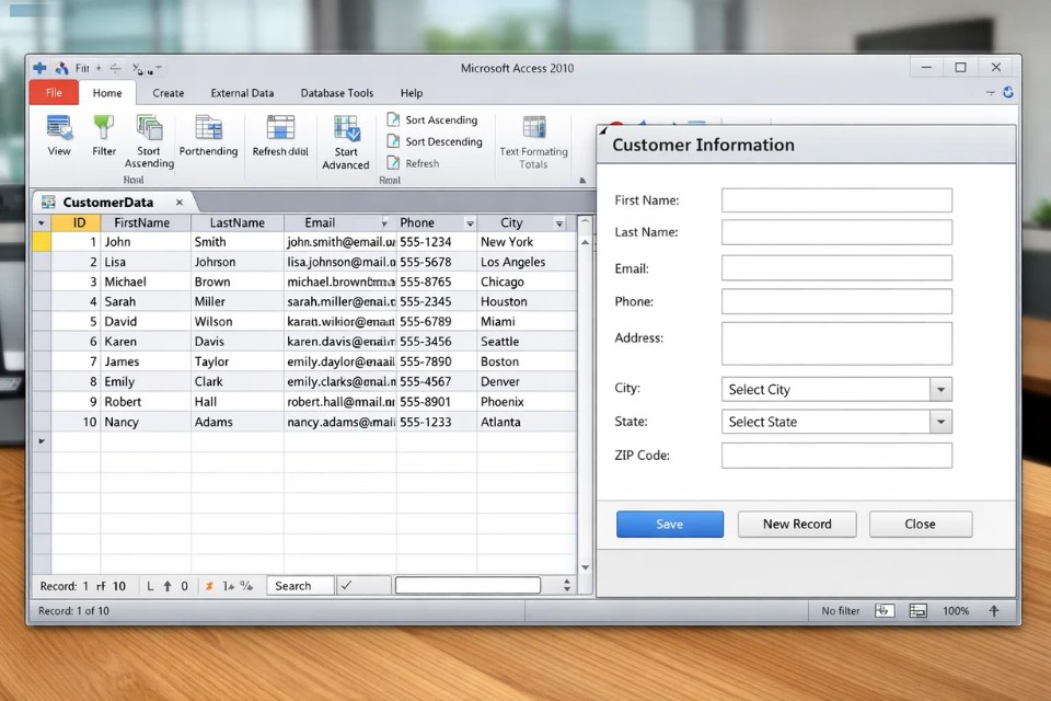 Cách Thực Hiện Form Nhập Liệu Trong Access 2010 6