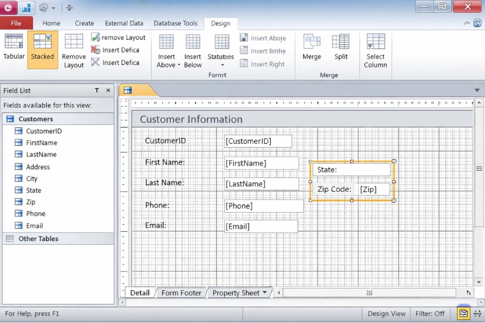 Cách Thực Hiện Form Nhập Liệu Trong Access 2010 4