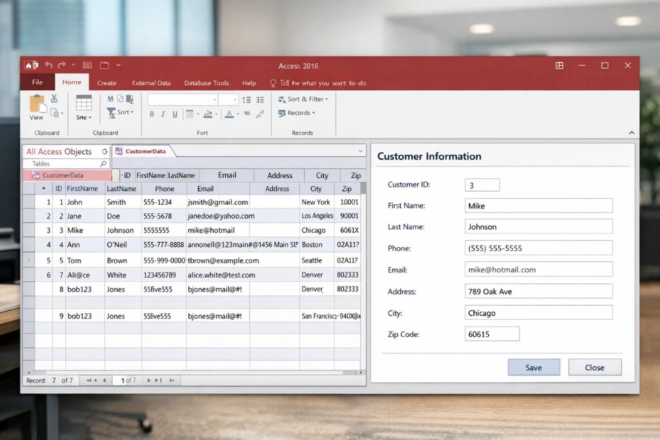 Cách Thực Hiện Form Nhập Liệu Trong Access 2016 6