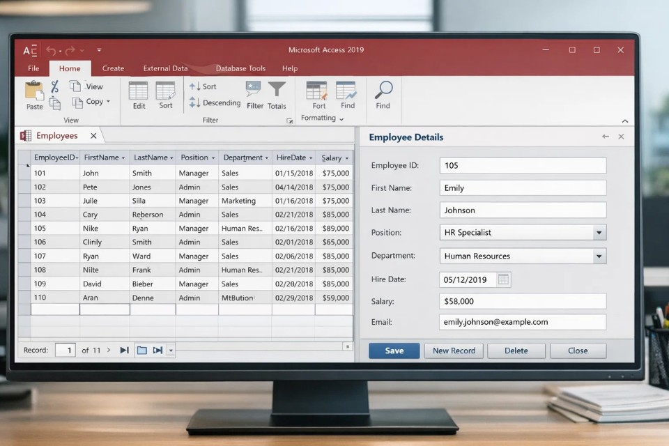 Cách Thực Hiện Form Nhập Liệu Trong Access 2019 3