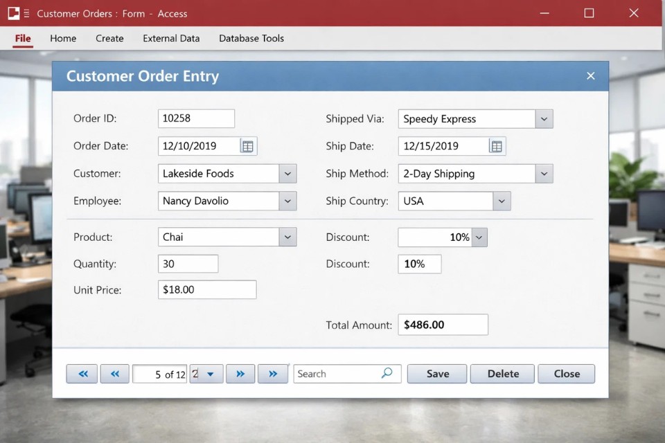 Cách Thực Hiện Form Nhập Liệu Trong Access 2019 2