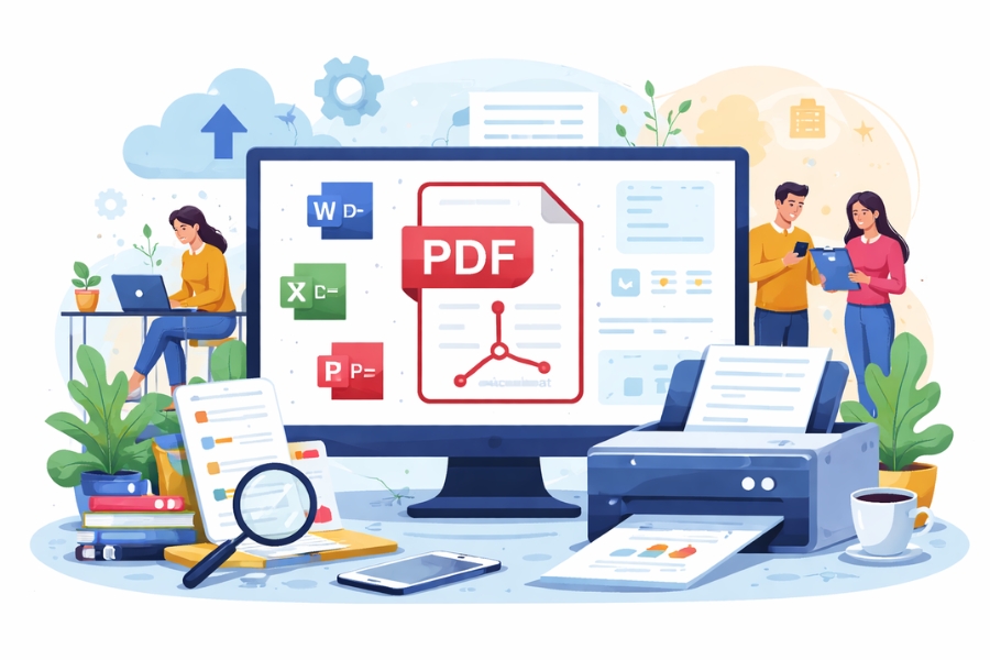 Cách Thực Hiện Print To PDF Office 2019