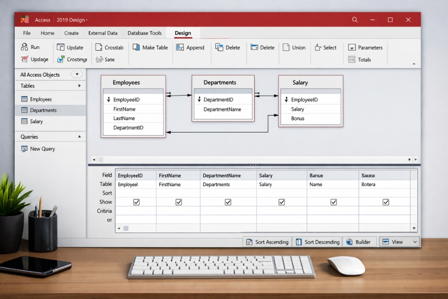 Cách Thực Hiện Query Join Và Lọc Dữ Liệu Access 2019