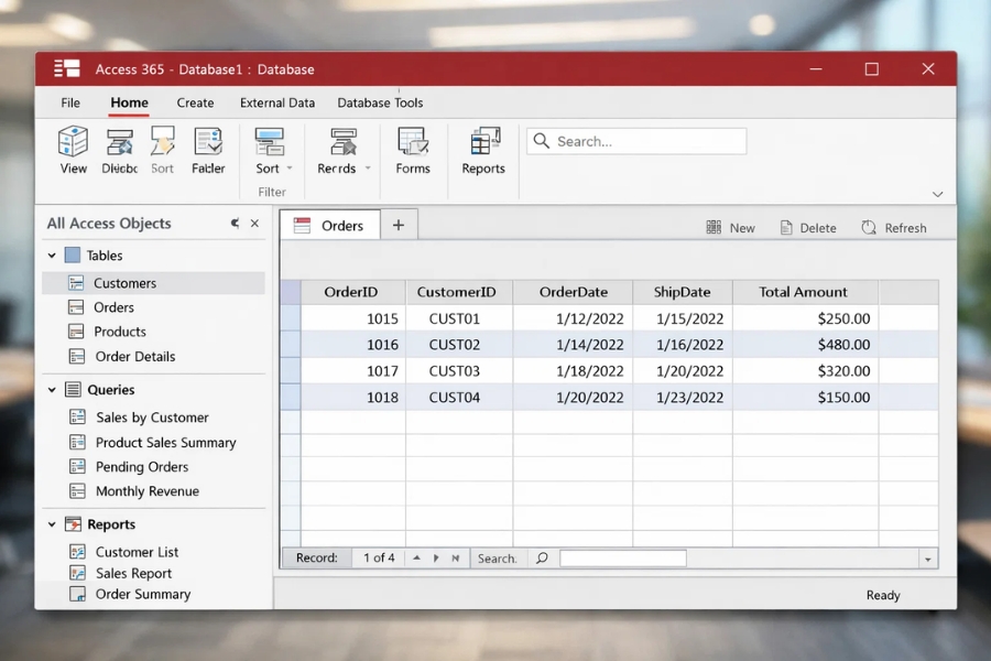 Cách Thực Hiện Report Nhóm & Tổng trong Access 365 (Hướng Dẫn Chi Tiết) 5