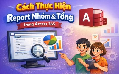 Cách Thực Hiện Report Nhóm & Tổng trong Access 365 (Hướng Dẫn Chi Tiết)