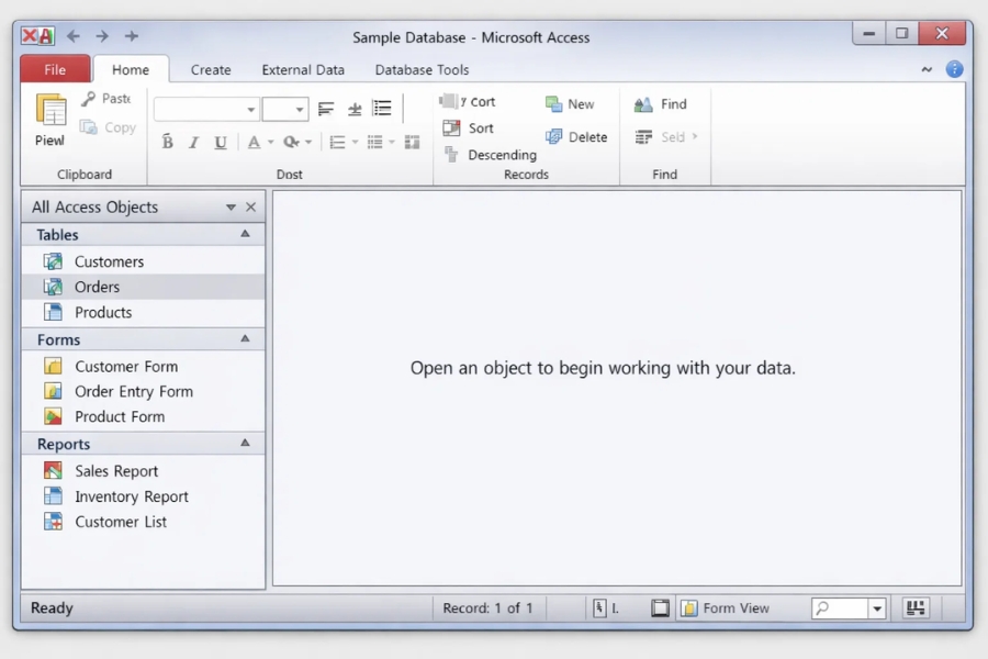 Cách Thực Hiện Split Database Front-End / Back-End Trong Access 2010 5