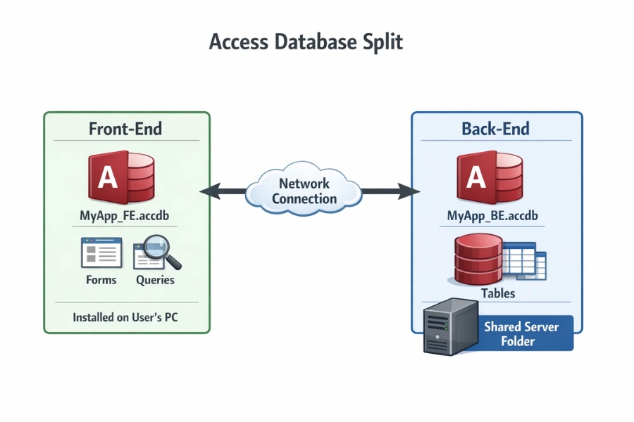 Cách Thực Hiện Split Database Front-End / Back-End Trong Access 2010 7