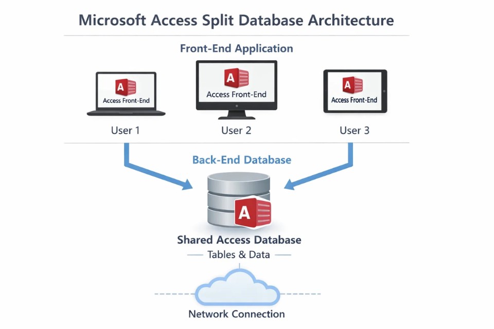 Cách Thực Hiện Split Database Front-End / Back-End Trong Access 365 6