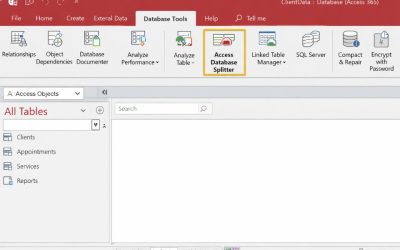 Cách Thực Hiện Split Database Front-End / Back-End Trong Access 365