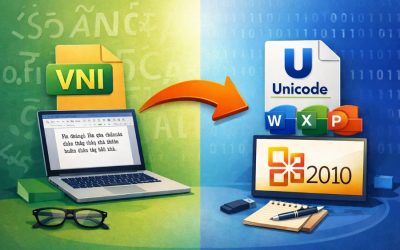 Cách Thực Hiện Thay Thế Font VNI Sang Unicode Office 2010