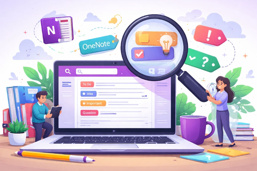 Cách Thực Hiện Tìm Kiếm Theo Thẻ (Tags) OneNote 2016