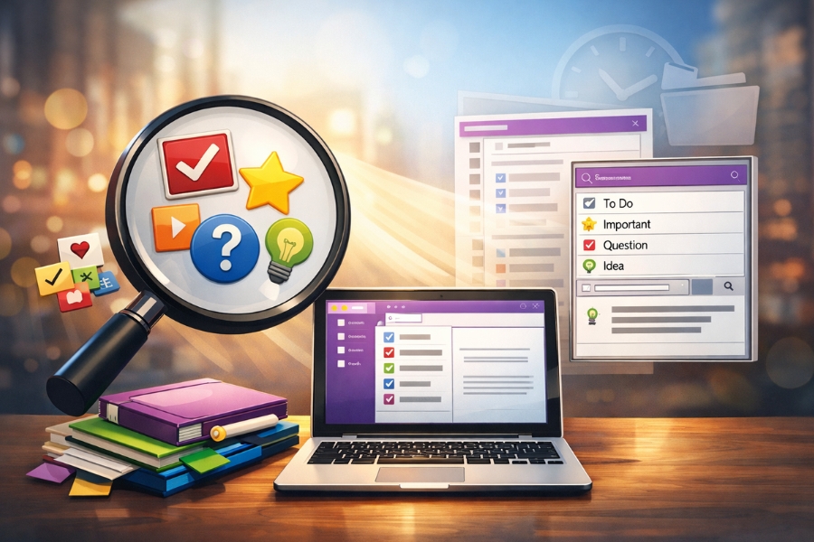 Cách Thực Hiện Tìm Kiếm Theo Thẻ (Tags) Trong OneNote 2010