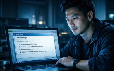 Cách bật Macro & Trusted Locations Office 2010