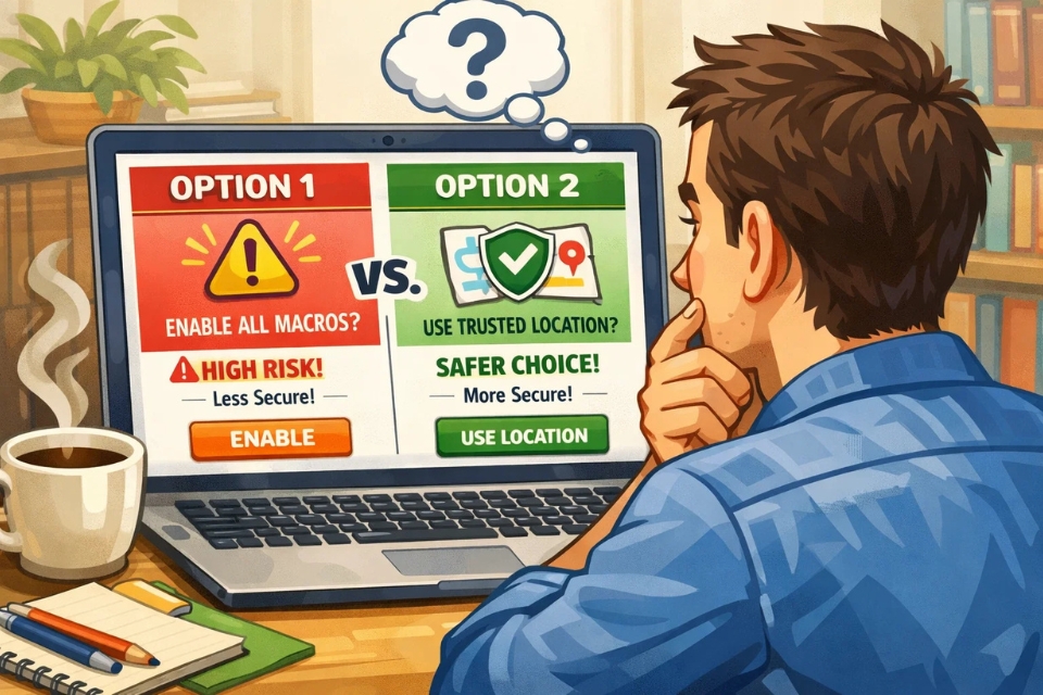 Cách bật Macro & Trusted Locations Office 2010 10 Cách bật Macro & Trusted Locations Office 2010 10