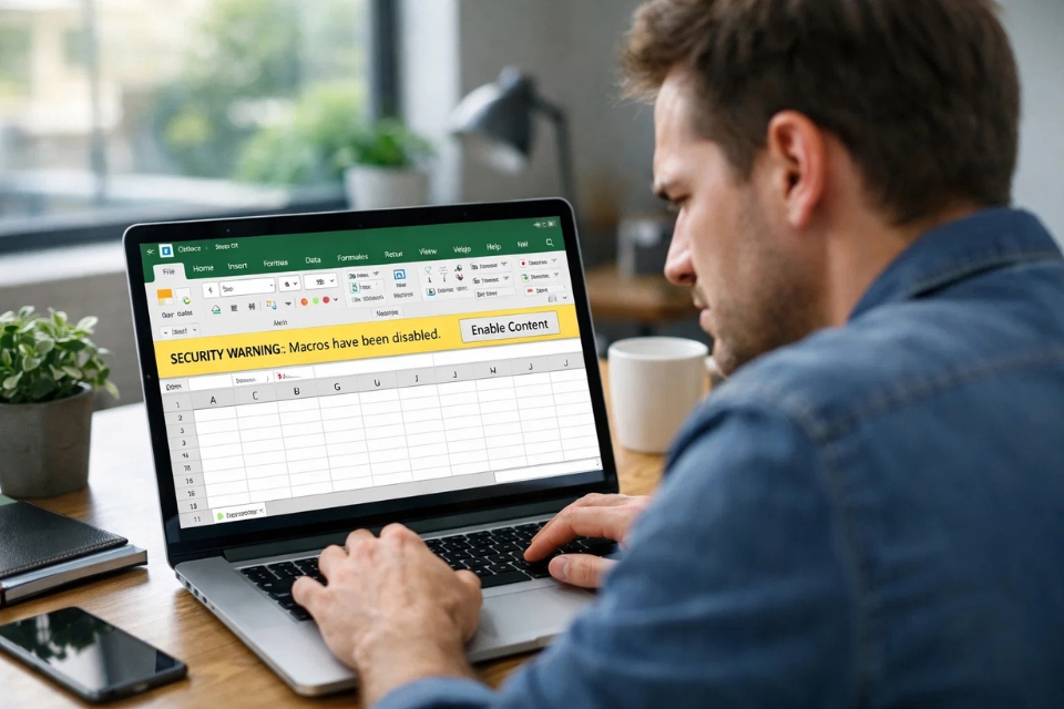 Cách bật Macro & Trusted Locations Office 365 7