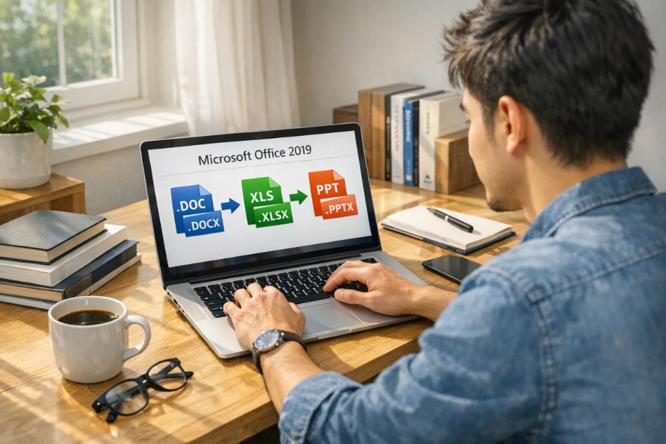 Cách chuyển doc/xls/ppt sang docx/xlsx/pptx Office 2019