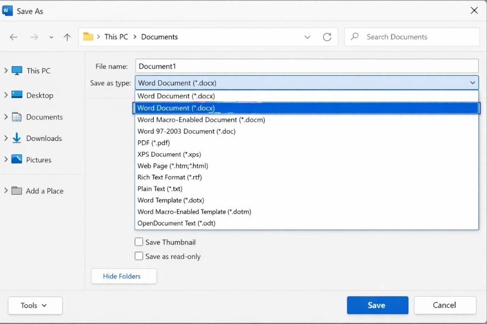Cách chuyển doc/xls/ppt sang docx/xlsx/pptx Office 2021 3