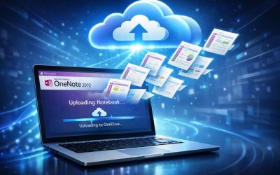 Cách chuyển sổ tay lên OneDrive OneNote 2010