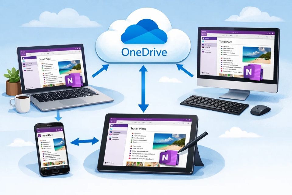 Cách chuyển sổ tay lên OneDrive OneNote 2010 13