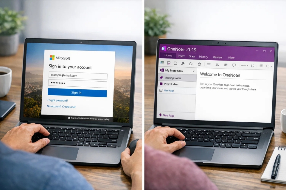Cách chuyển sổ tay lên OneDrive OneNote 2019 10