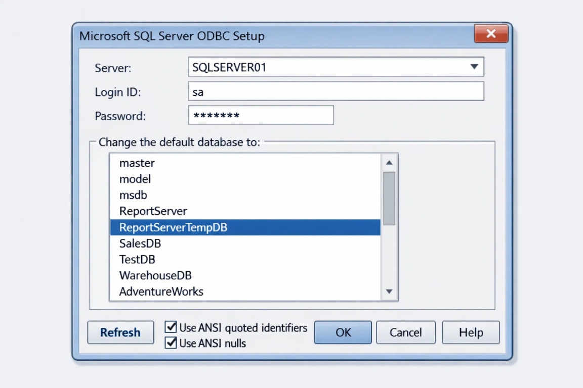 Cách kết nối ODBC với SQL Server Access 2019 16