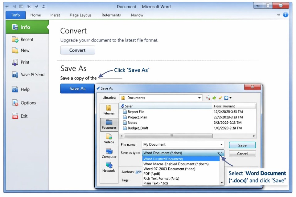 Cách tắt Compatibility Mode Office 2010 6