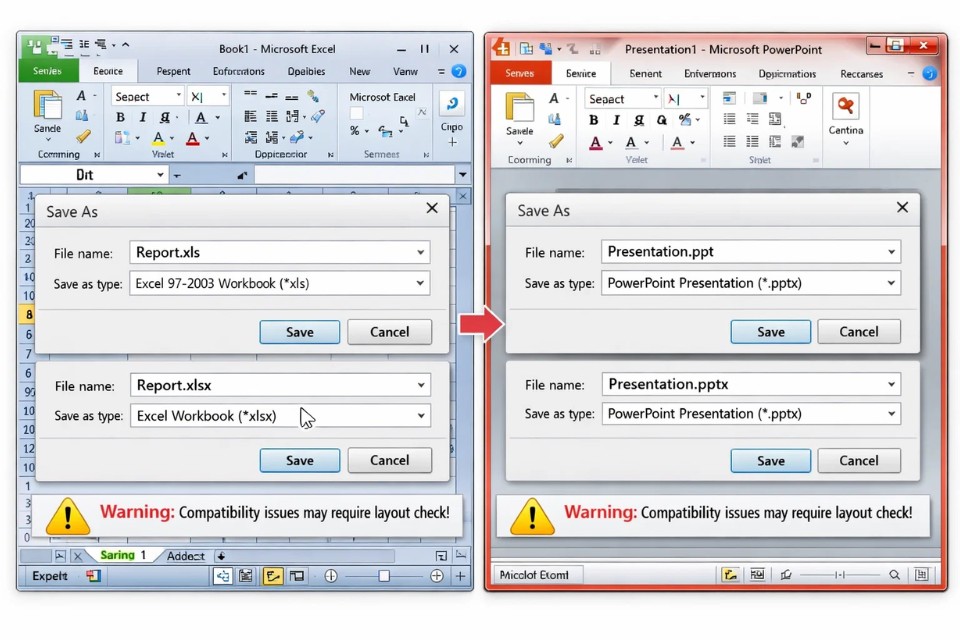 Cách tắt Compatibility Mode Office 2010 5