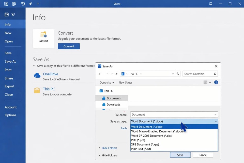 Cách tắt Compatibility Mode Office 2016 6