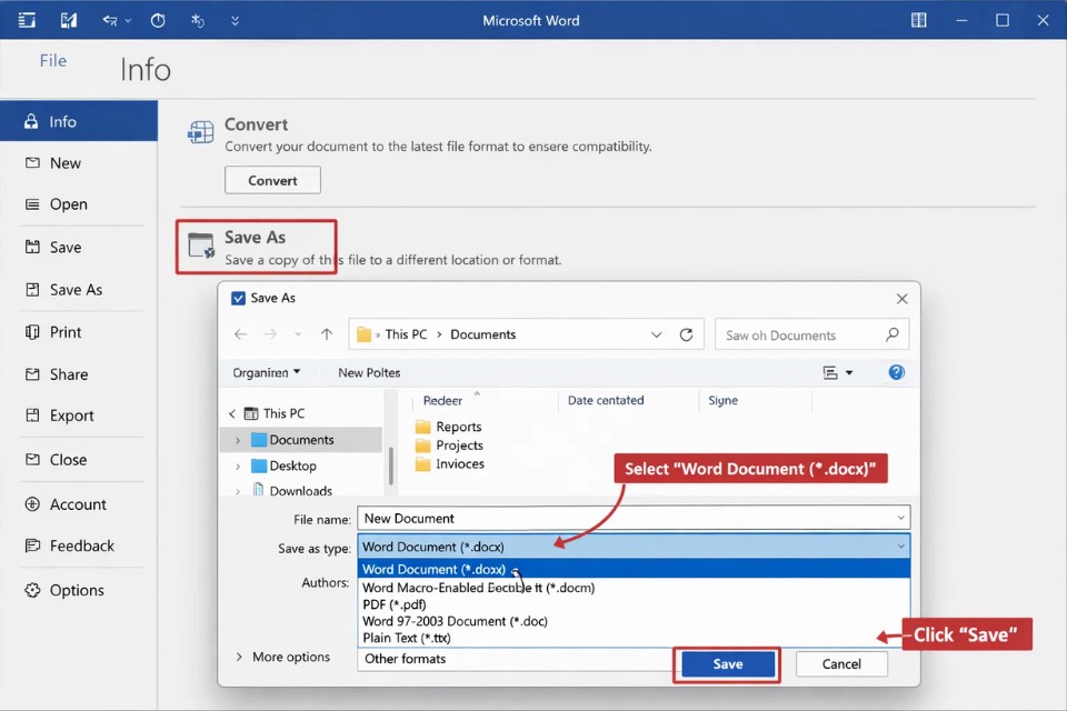 Cách tắt Compatibility Mode Office 2021 5 Cách tắt Compatibility Mode Office 2021 5
