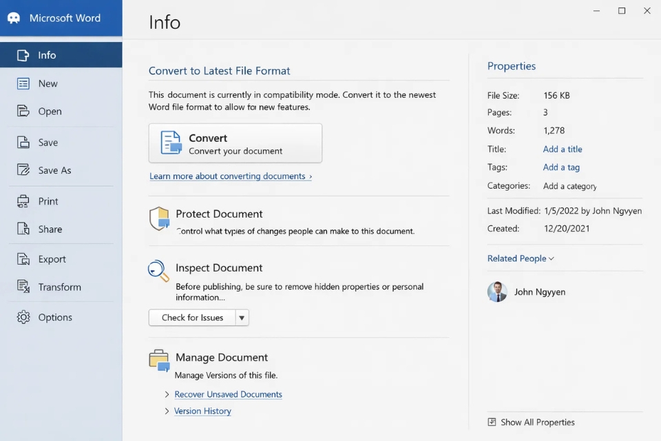 Cách tắt Compatibility Mode Office 365 9 Cách tắt Compatibility Mode Office 365 9