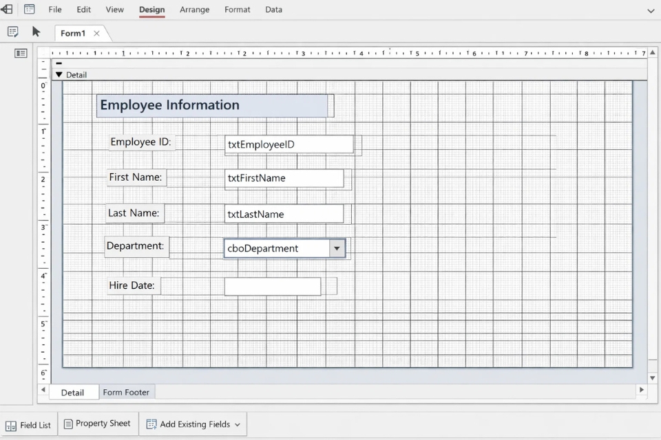 Cách thực hiện Form nhập liệu Access 2021 12