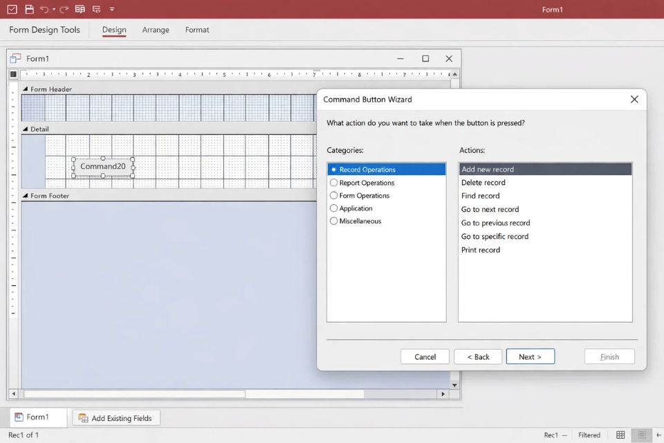 Cách thực hiện Form nhập liệu Access 2021 13