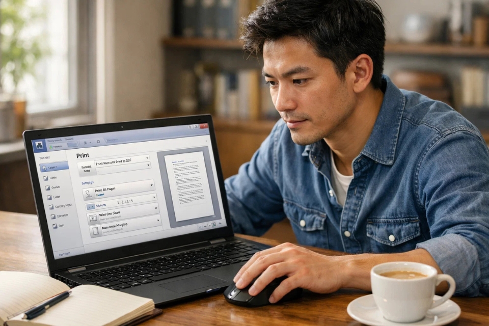 Cách thực hiện Print to PDF Office 2010