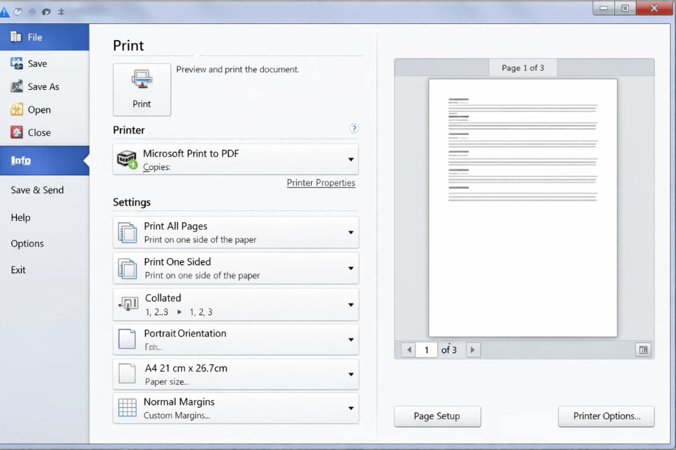 Cách thực hiện Print to PDF Office 2010 8