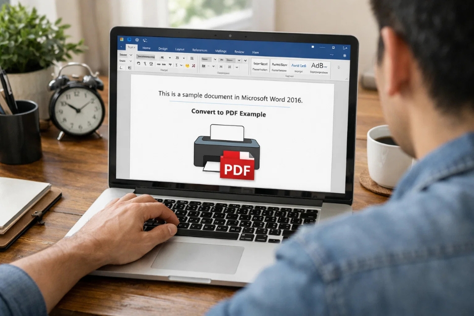 Cách thực hiện Print to PDF Office 2016 1