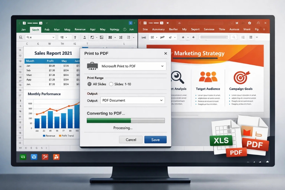 Cách thực hiện Print to PDF Office 2016 3