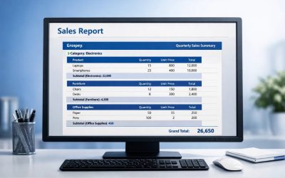 Cách thực hiện Report nhóm & tổng Access 2016