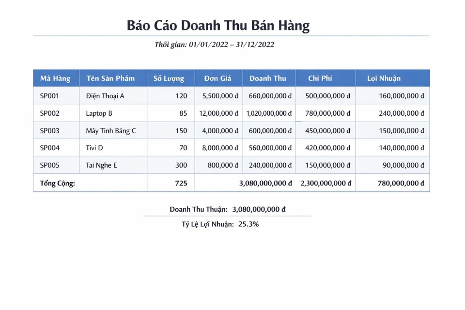 Cách thực hiện Report nhóm & tổng Access 2021 15