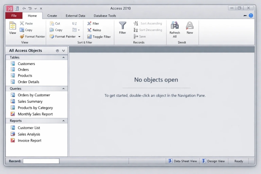 Cách thực hiện Report nhóm & tổng trong Access 2010 (Hướng dẫn chi tiết, dễ hiểu) 5 Cách thực hiện Report nhóm & tổng trong Access 2010 (Hướng dẫn chi tiết, dễ hiểu) 5
