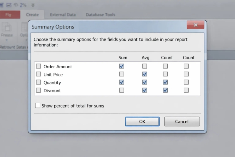 Cách thực hiện Report nhóm & tổng trong Access 2010 (Hướng dẫn chi tiết, dễ hiểu) 7 Cách thực hiện Report nhóm & tổng trong Access 2010 (Hướng dẫn chi tiết, dễ hiểu) 7