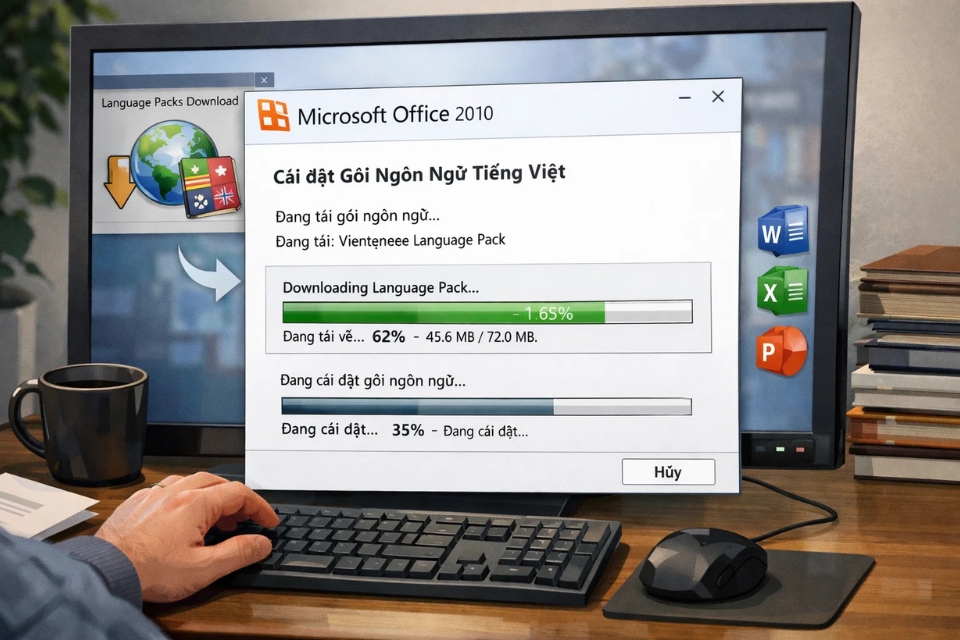 Cách thực hiện cài từ điển kiểm tra chính tả Office 2010 9 Cách thực hiện cài từ điển kiểm tra chính tả Office 2010 9