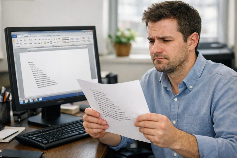 Cách thực hiện in bị lệch lề Office 2010 19